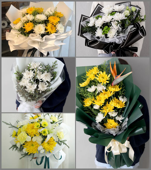 江苏扬州宝应县曹甸镇白事花束代送